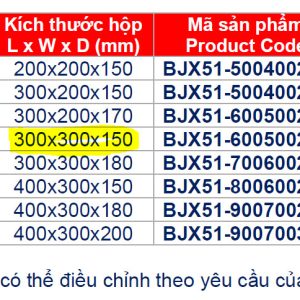 TỦ ĐIỆN PHÒNG NỔ PHÒNG CHỐNG CHÁY NỔ BJX51 - Ảnh 3