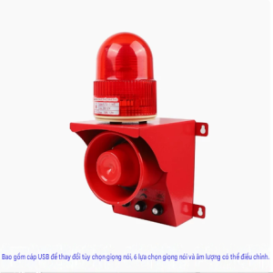 ĐÈN CÒI CẢNH BÁO CÔNG NGHIỆP JZ-8810 220V CÓ CỔNG USB
