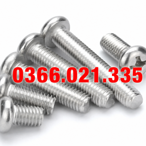 ỐC VÍT ĐẦU TRÒN BẰNG THÉP KHÔNG GỈ 304